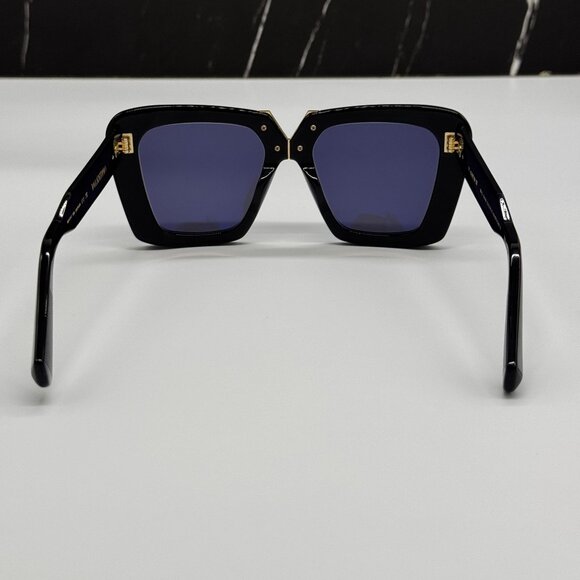 NEW VALENTINO SUNGLASSES WOMEN BLACK EYEWEAR VALENTINO V-GOLD-II VLS-161A main image 7